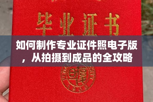 日喀则如何制作专业证件照电子版，从拍摄到成品的全攻略