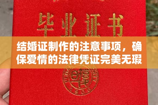 日喀则结婚证制作的注意事项，确保爱情的法律凭证完美无瑕
