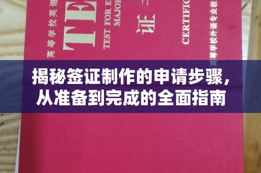 日喀则揭秘签证制作的申请步骤，从准备到完成的全面指南