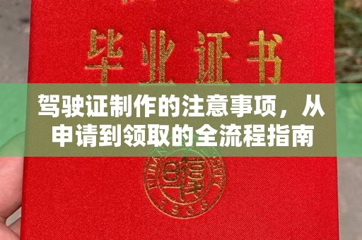 日喀则驾驶证制作的注意事项，从申请到领取的全流程指南